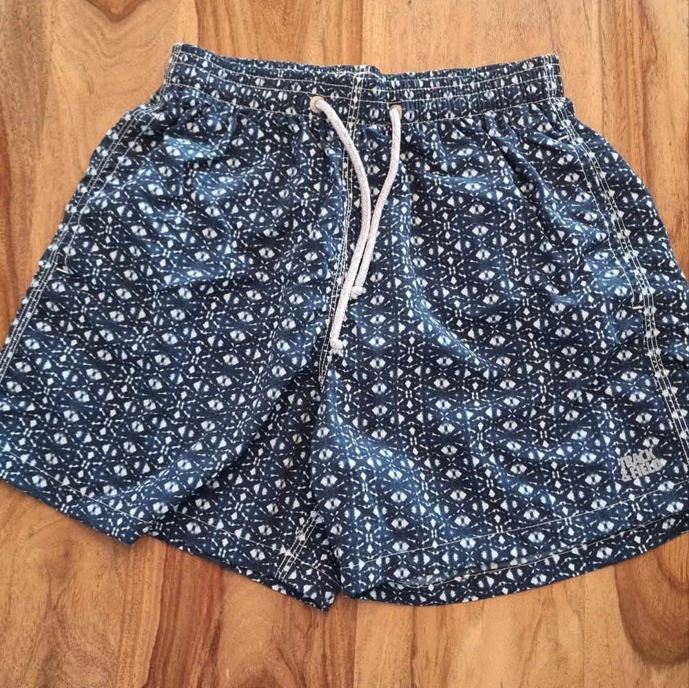Blue Patterned Women's Shorts